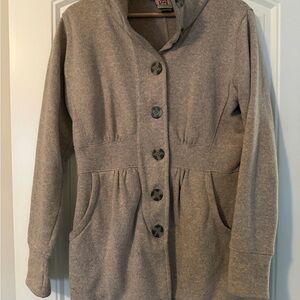 Taupe Button-Up Coat